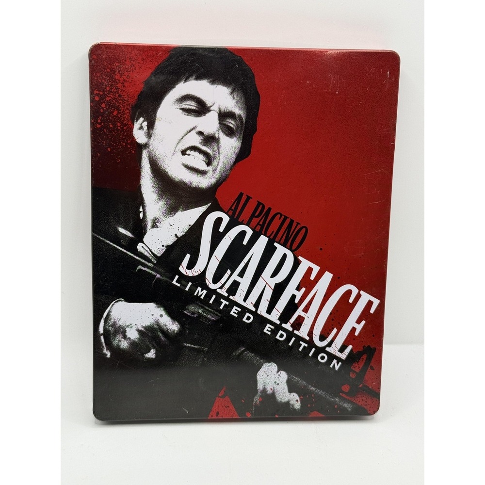 Scarface Blu-ray Steelbook Limited Edition 2 Disc Set Universal Red Crime R